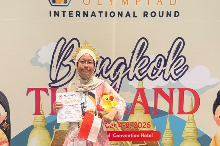 Wakili Sulsel di Kejuaraan Internasional ASIAROPE 2026 di Thailand, Siswi SD Asal Makassar Ini Pulang Bawa Medali Emas